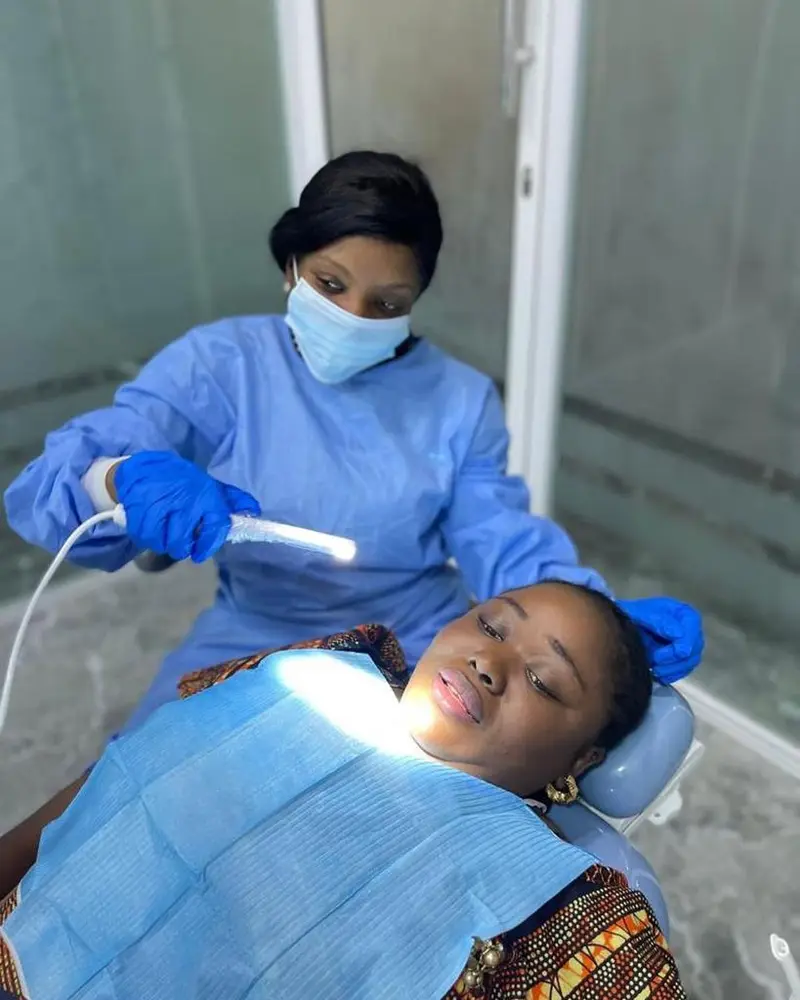 Dentist treating a patient at Royal Aesthetics Dental Clinic in Ota
