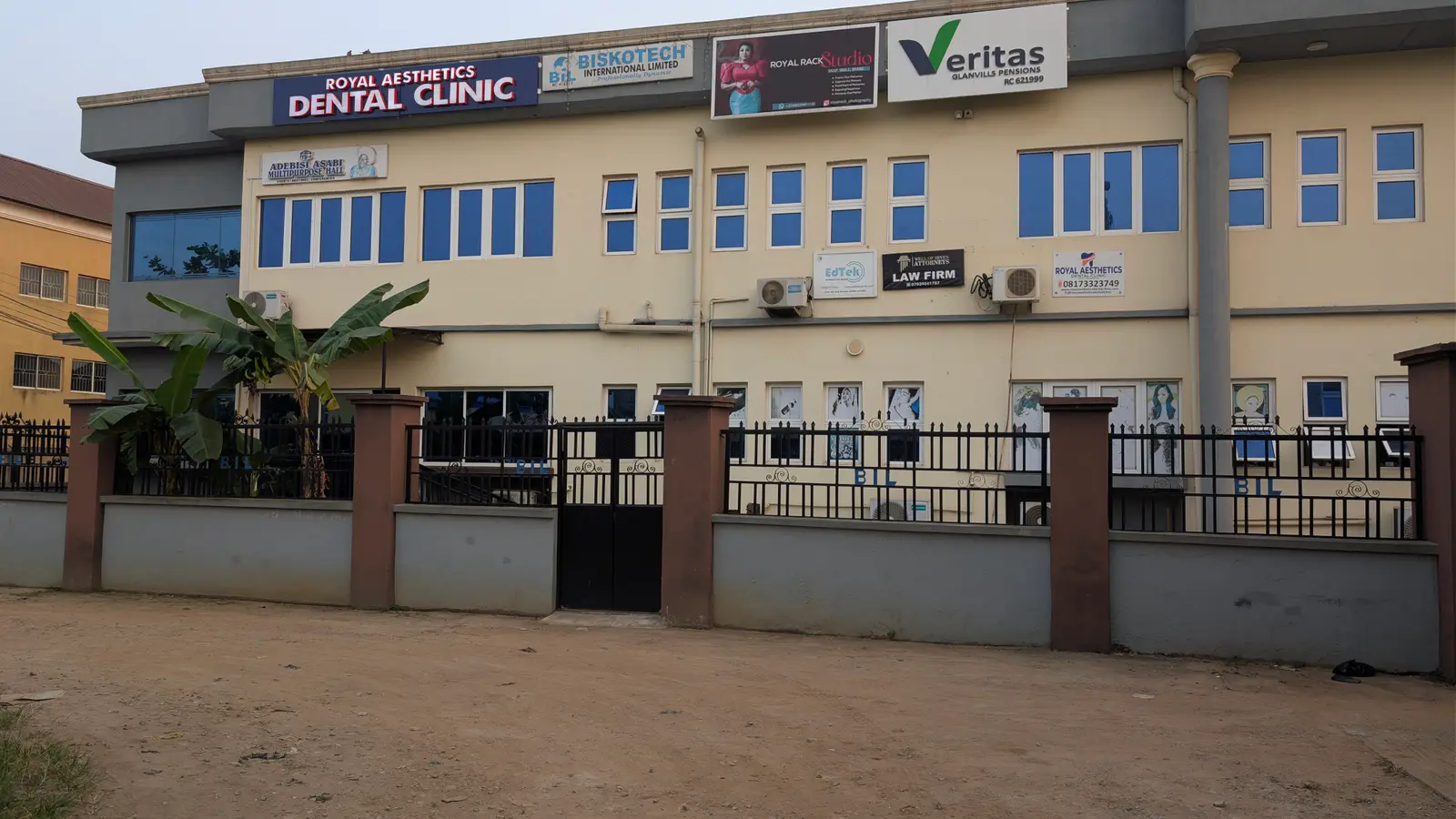 Royal Aesthetics Dental Clinic building in Ota, Ogun State