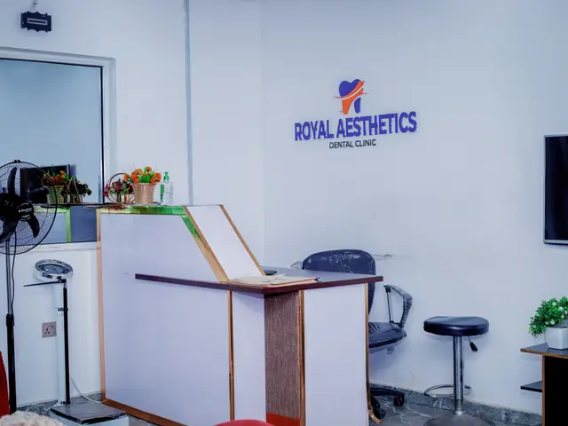 Reception area at Royal Aesthetics Dental Clinic in Ota