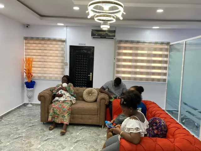 Patients in the waiting lounge at Royal Aesthetics Dental Clinic