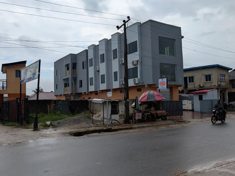 Royal Aesthetics Dental Clinic Magboro building near Alhaji Agba Bus Stop